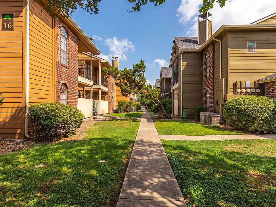 Wide Walkway Between Apartment Buildings