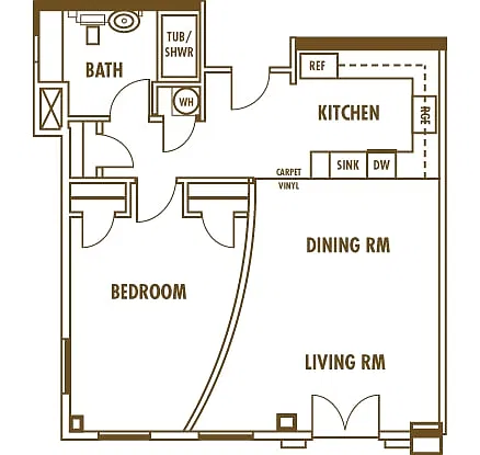 Floor plan One Bedroom