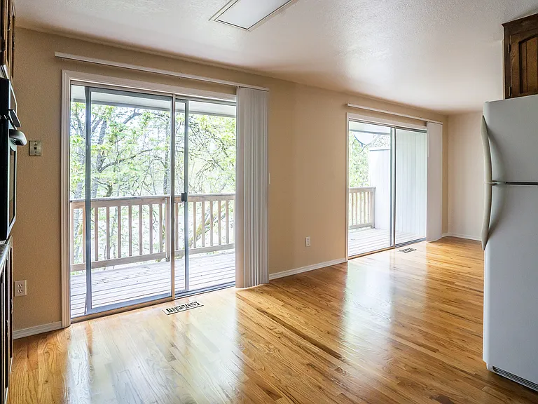 View onto balcony