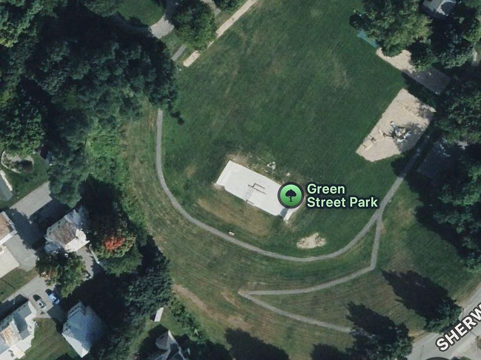 sledding hill, playground and skate park
