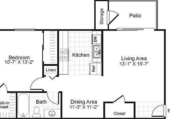Blue print of the apartment.