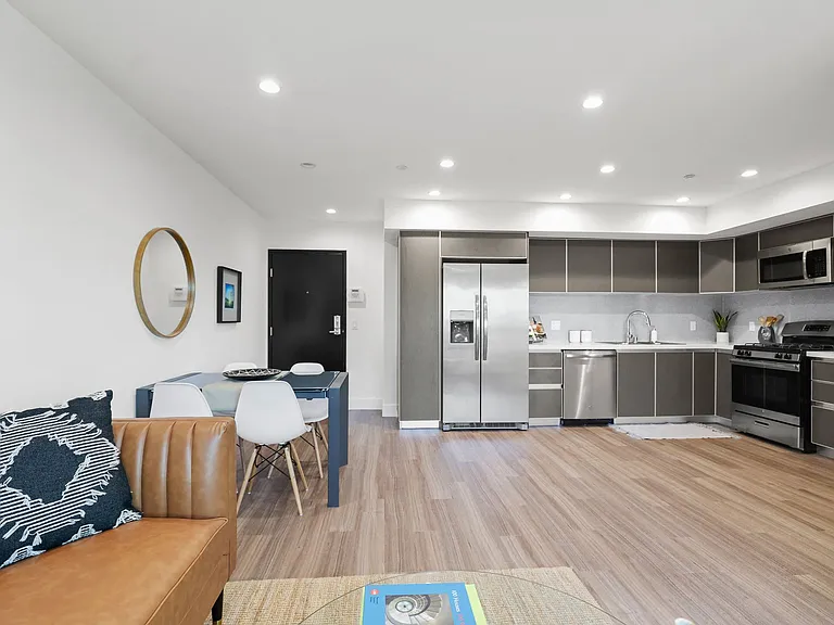 Open-Concept Kitchen, Dining, and Living Spaces