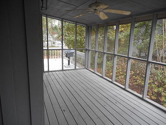 inside screened porch