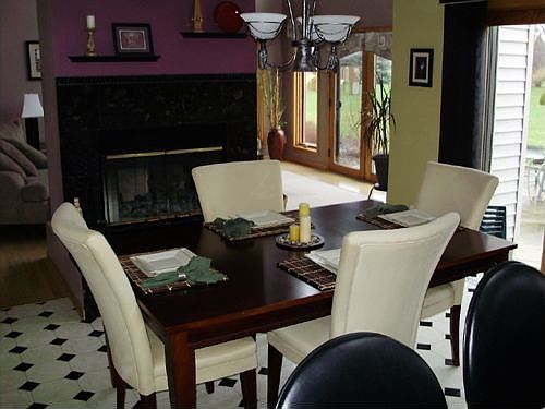 Dining Area/Fireplace