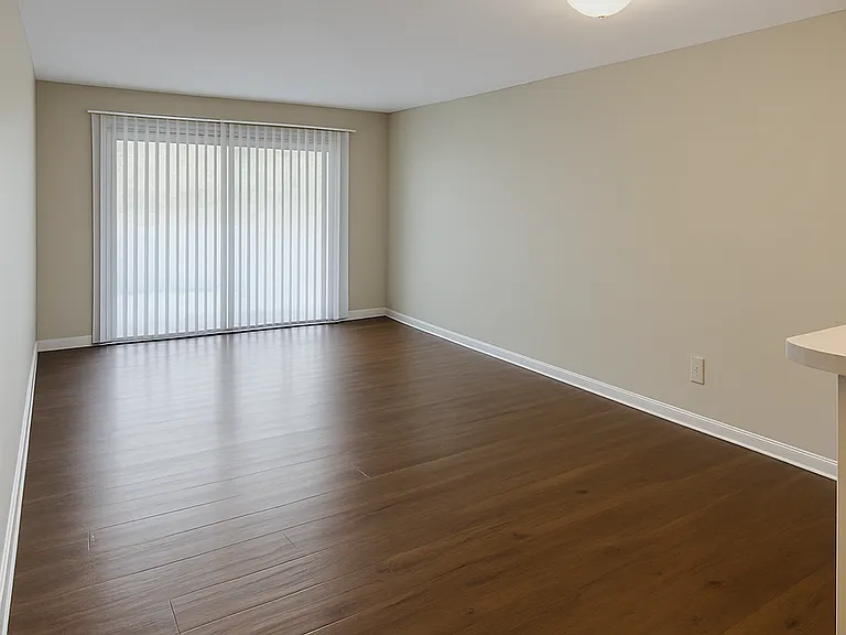 Spacious open Living and Dining room with lots of natural light!