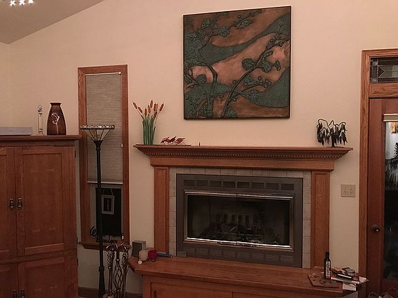 Living room fireplace