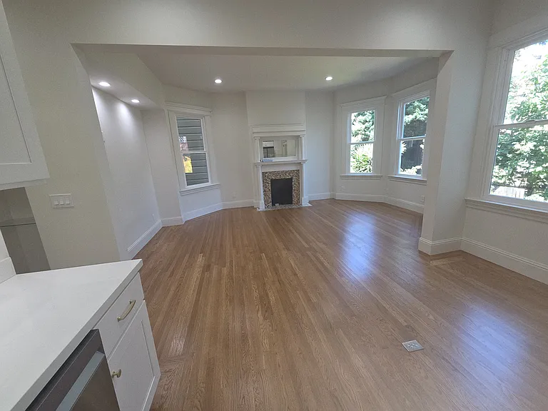 View from kitchen towards great room.