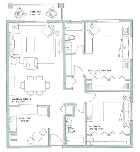 Floor plan Sunrise