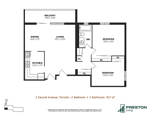 Floor plan 2 Bedroom