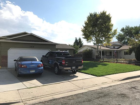View looking west toward neighboring house