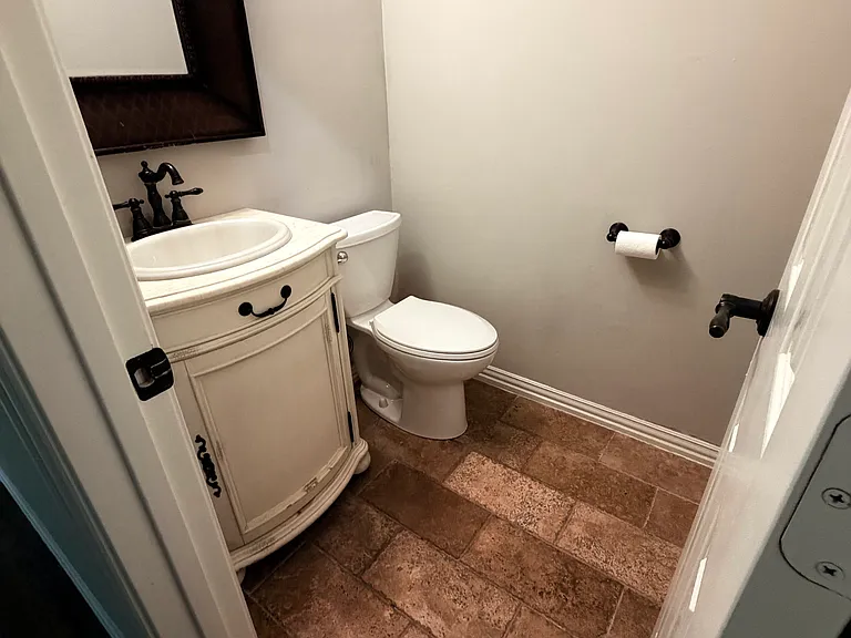 Half-bath off Office