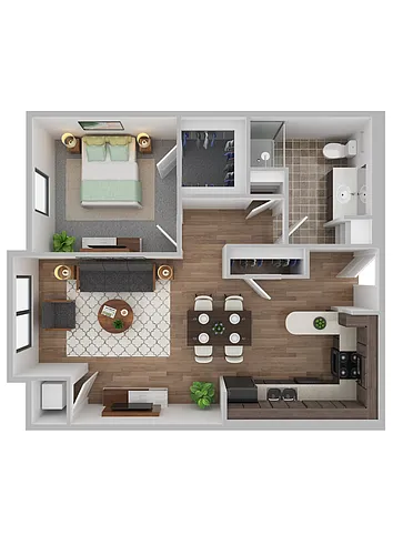 Floor plan 1 Bedroom