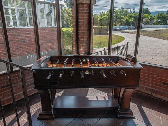 Mud Room with keyless entry, great for bike storage. Does have overhead heating