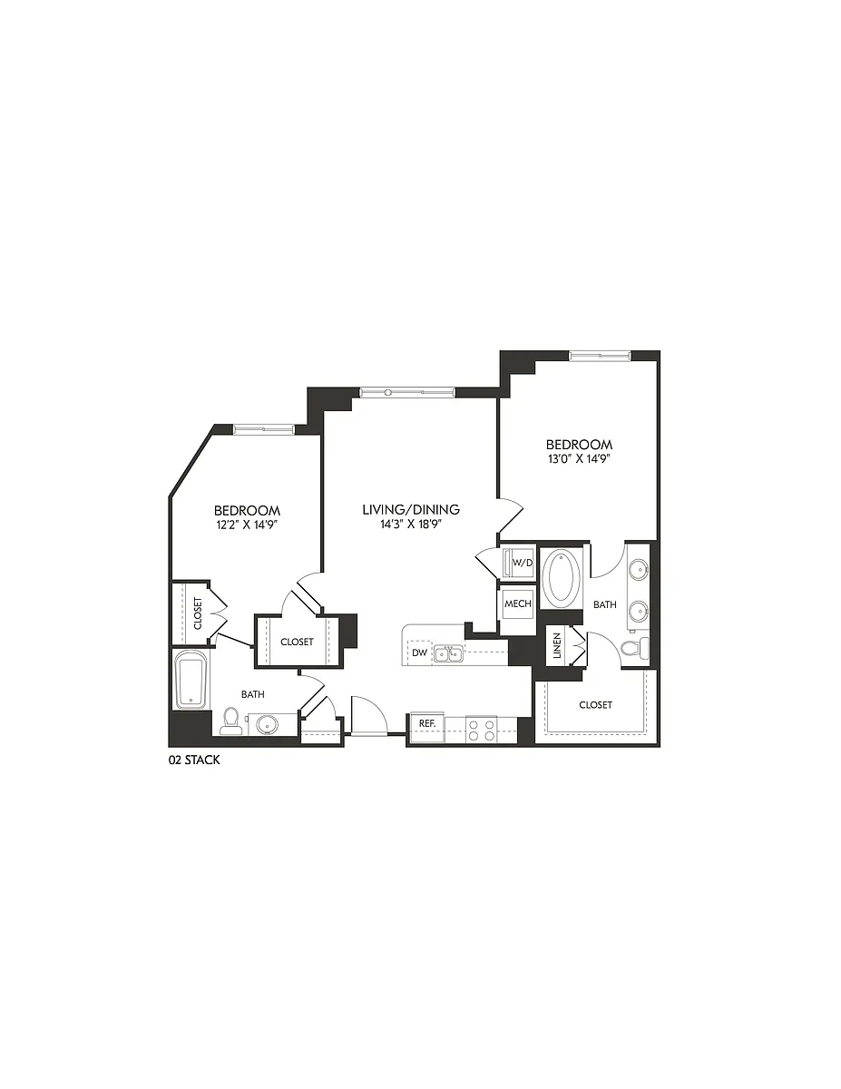 Floor plan 100-B2