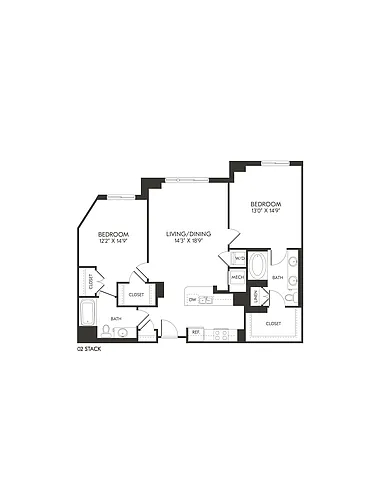 Floor plan 100-B2