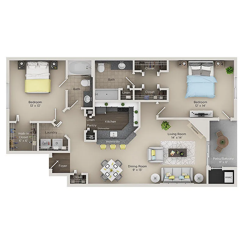 Floor plan B2R