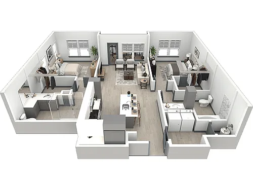 Floor plan The Button