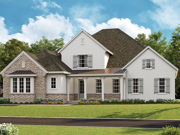 Brentwood - French Cottage c 3-Car Side Load Garage Note Renderings may show optional feature