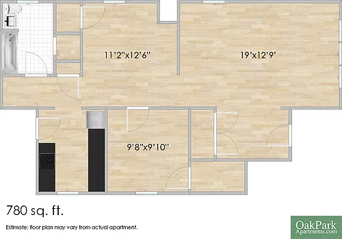Floor plan 105 S. Taylor 1