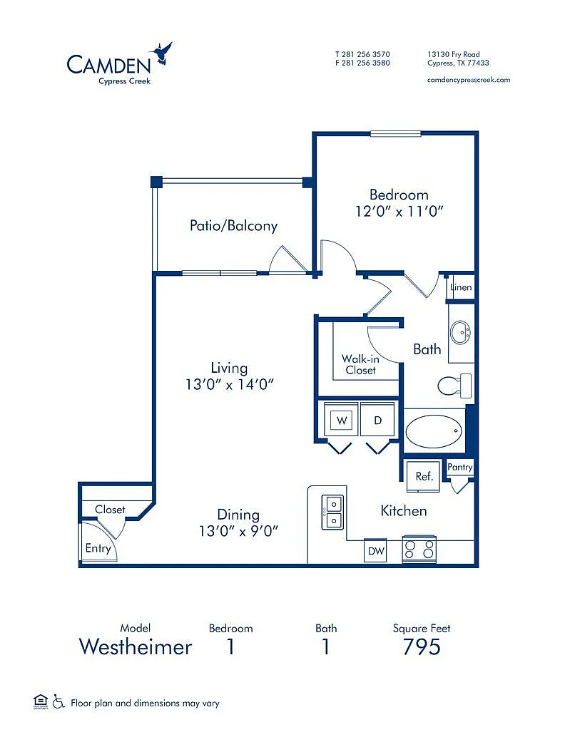 Floor plan Westheimer