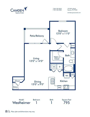 Floor plan Westheimer