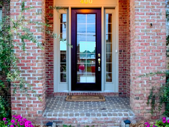 Decorative front entrance