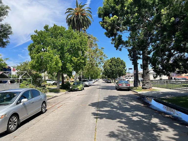 Street view facing north with home on right.