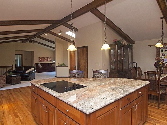 Beamed Ceiling & Pendants