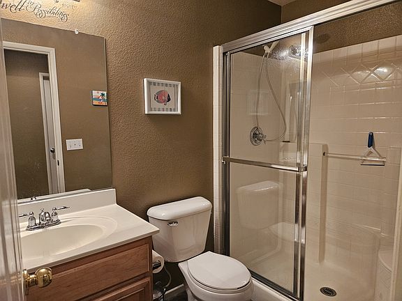 The downstairs bath is open to everyone. Both bathrooms have essentials provided.