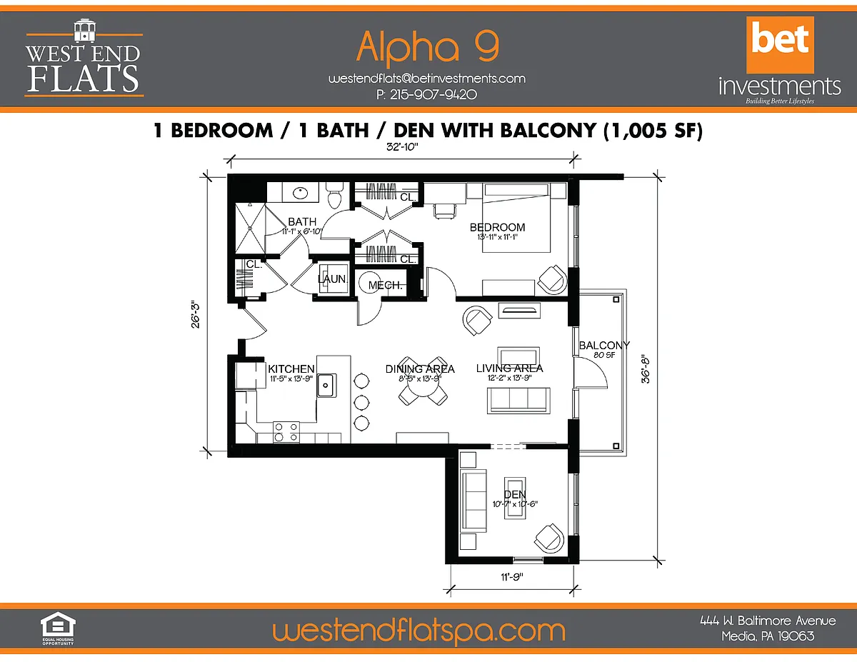 Floor plan Alpha 9