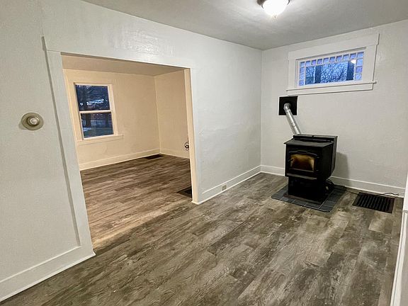 Den with Pellet Stove