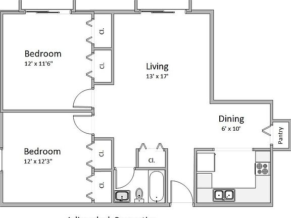 Large main living area with two private decks, tons of close