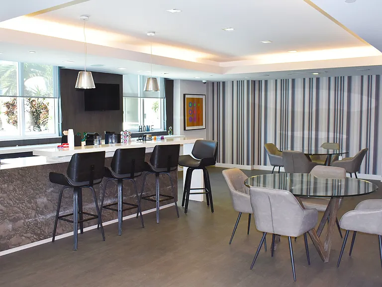 Party Room Complete with Bar and Seating