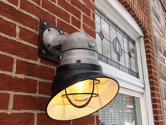 Warehouse light restored by the owner.