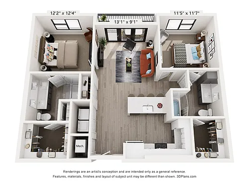 Floor plan B1