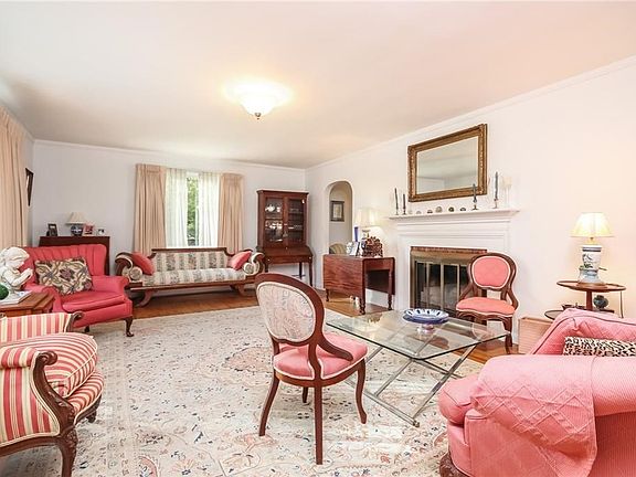 Living room with fire place