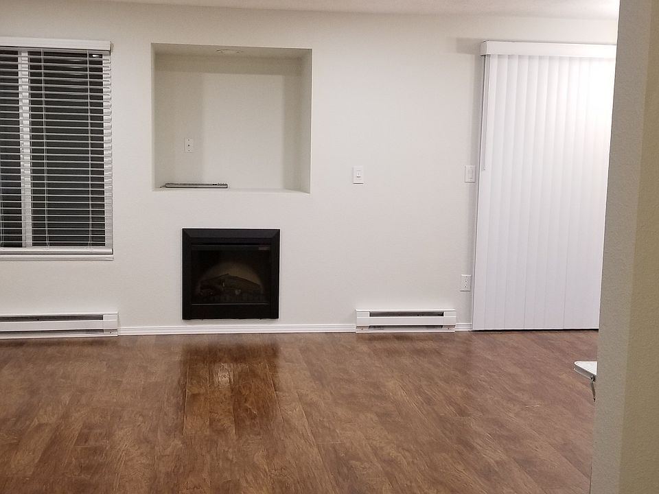 Living area with fireplace