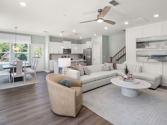 Open Concept Living Area - Model Representation