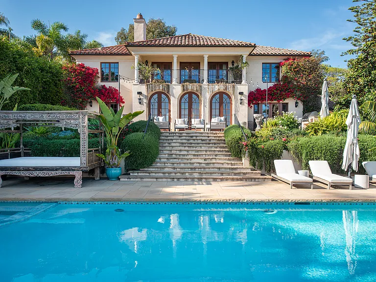 Views of the home from the pool.
