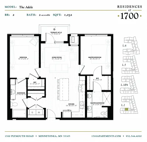 Floor plan The Adele - ACC
