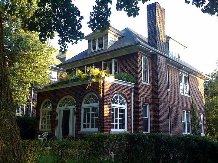 All Brick W/ Fireplace