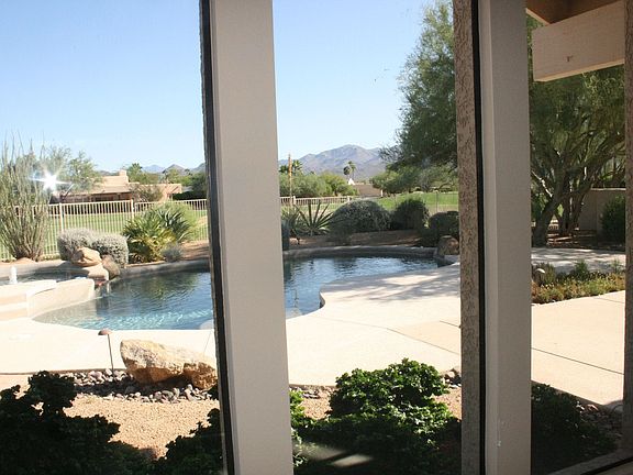 Views to golf course from inside
