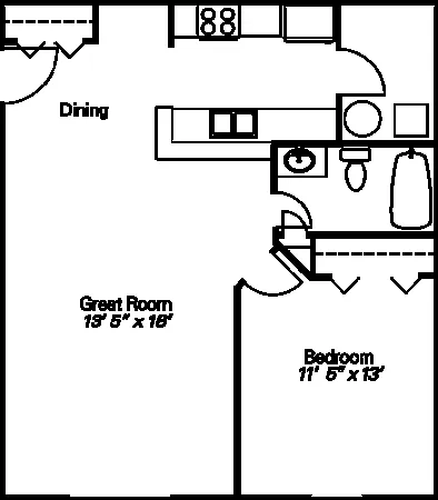 1 Bedroom Garden 1 Bedroom Garden