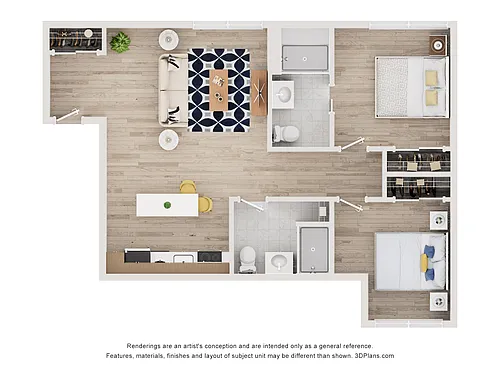 Floor plan New House - Two Bedroom