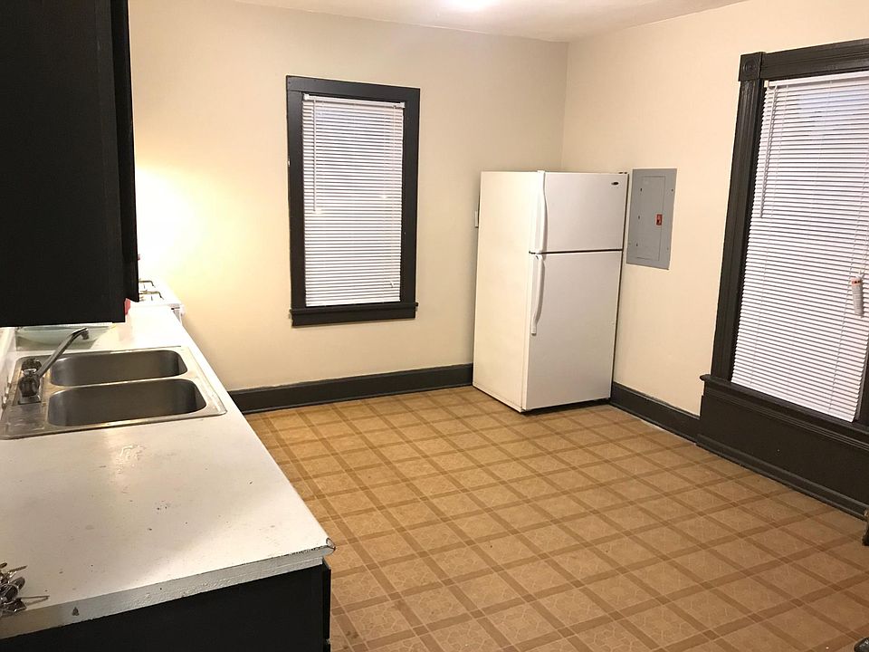 Kitchen with new refrigerator