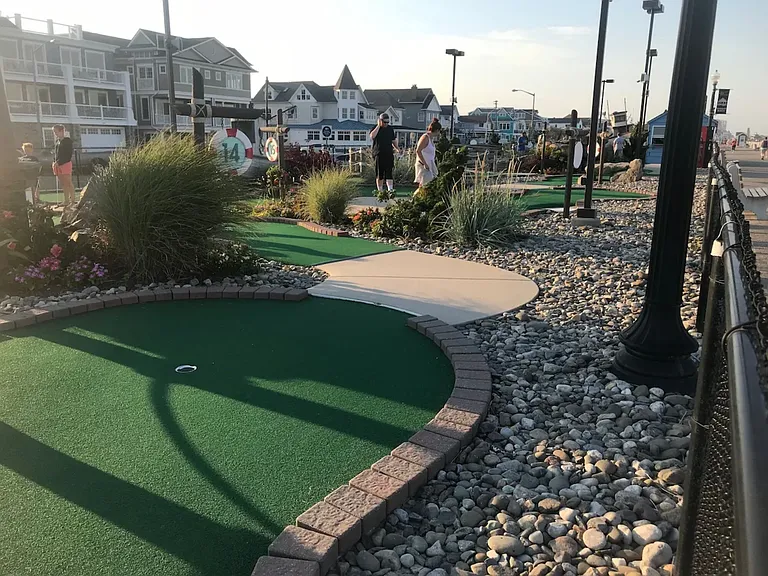 Mini golf across the street on the boardwalk