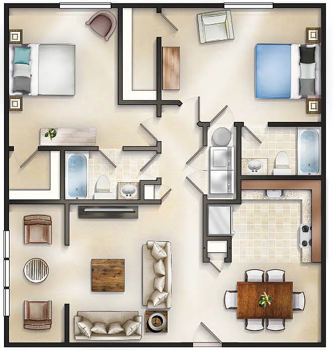 Floor plan The Mackintosh