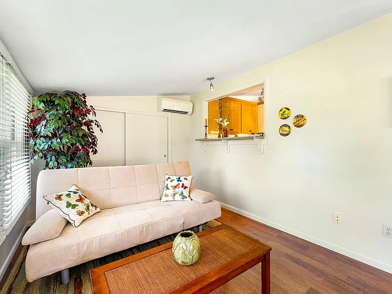 Sunroom with large storage closet