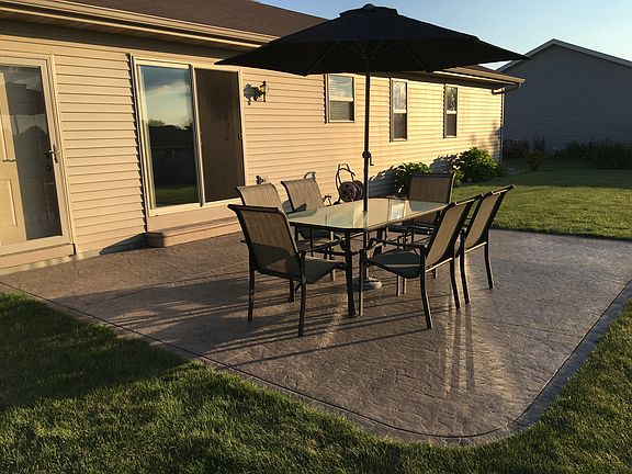 Colored Stamped Patio