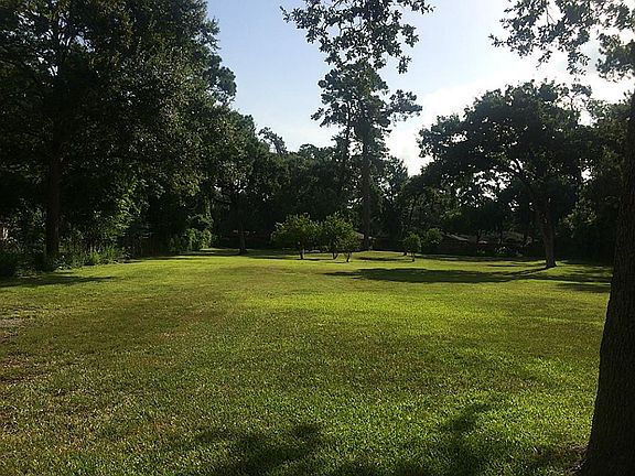 View of back of property from front cluster of trees.